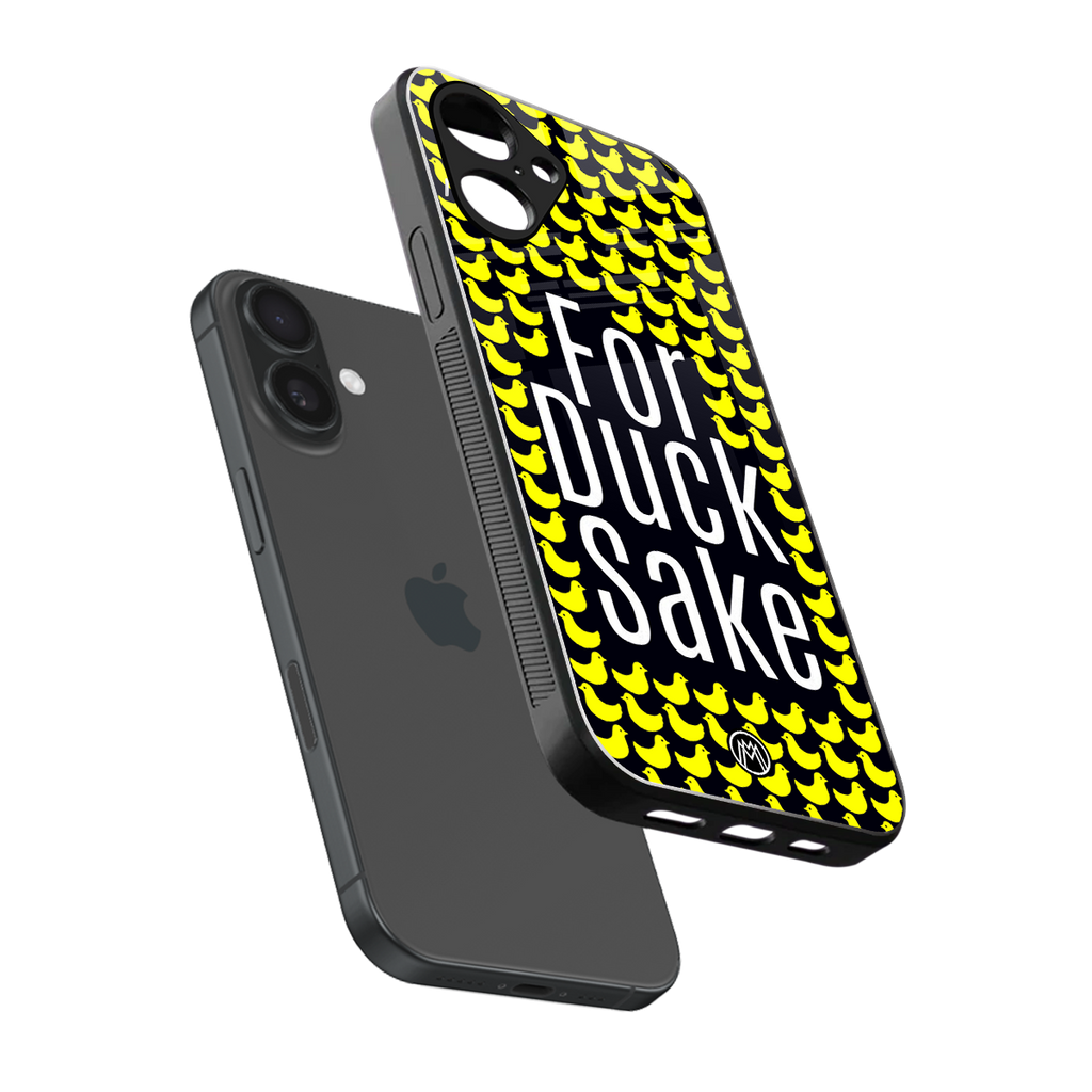 for duck sake back phone cover | glass case for iphone 16