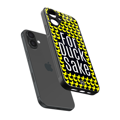 for duck sake back phone cover | glass case for iphone 16