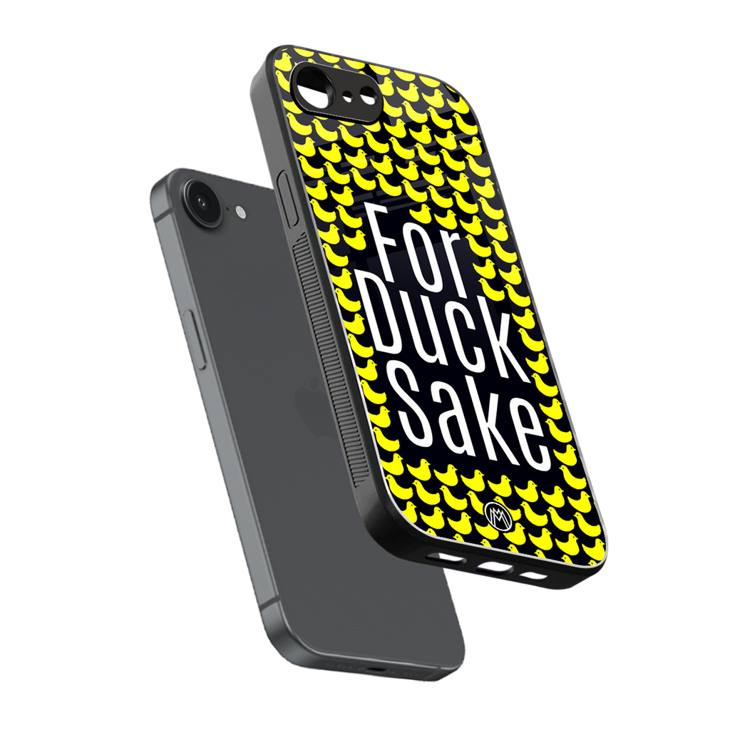 for duck sake back phone cover | glass case for iphone 16e