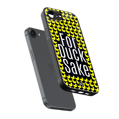 for duck sake back phone cover | glass case for iphone 16e