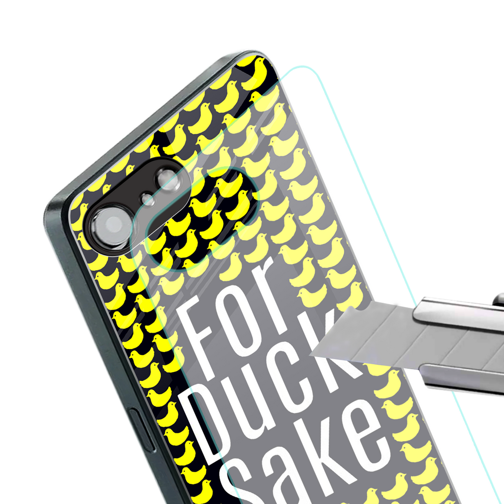 for duck sake back phone cover | glass case for iphone 16e
