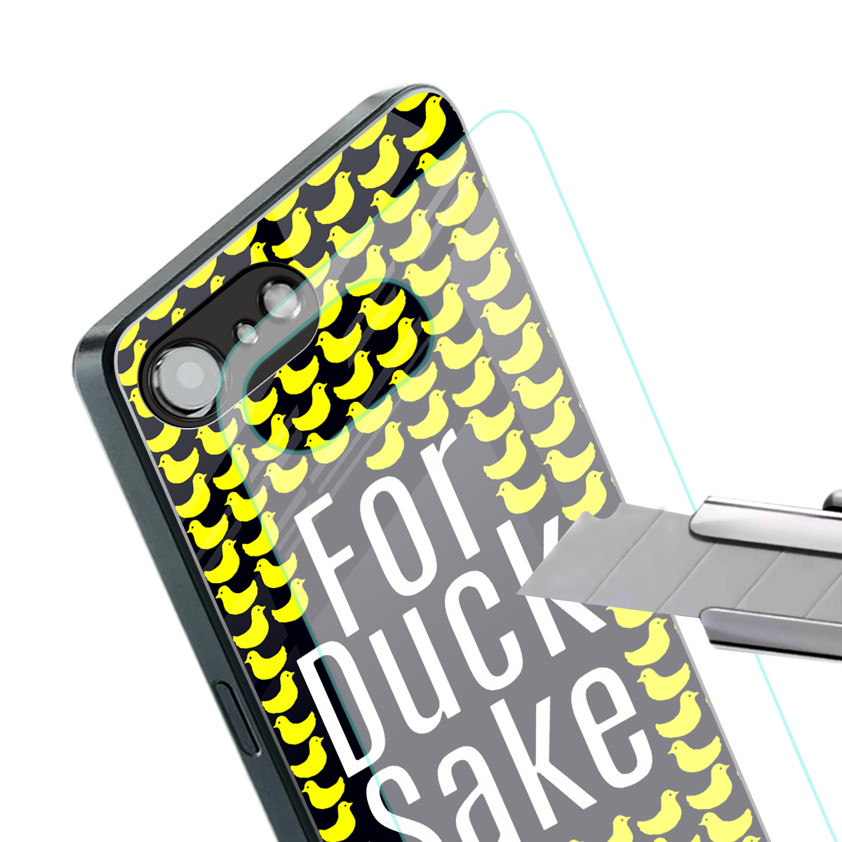 for duck sake back phone cover | glass case for iphone 16e