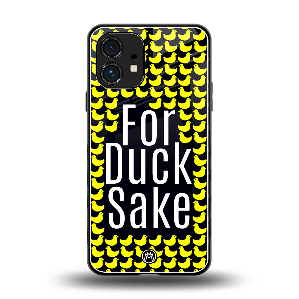 for duck sake back phone cover | glass case for nothing phone 1
