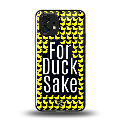 for duck sake back phone cover | glass case for nothing phone 1