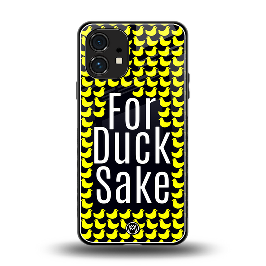for duck sake back phone cover | glass case for nothing phone 1