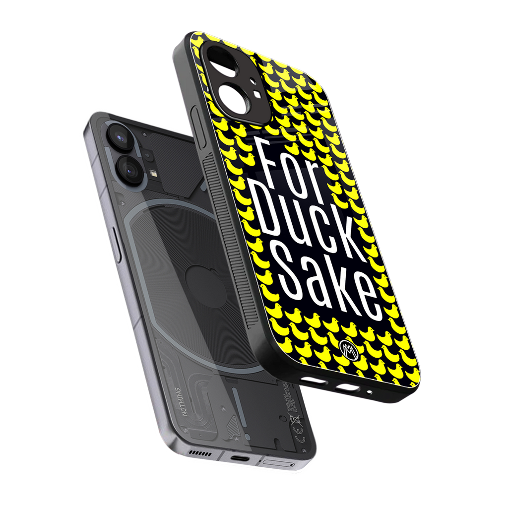 for duck sake back phone cover | glass case for nothing phone 1