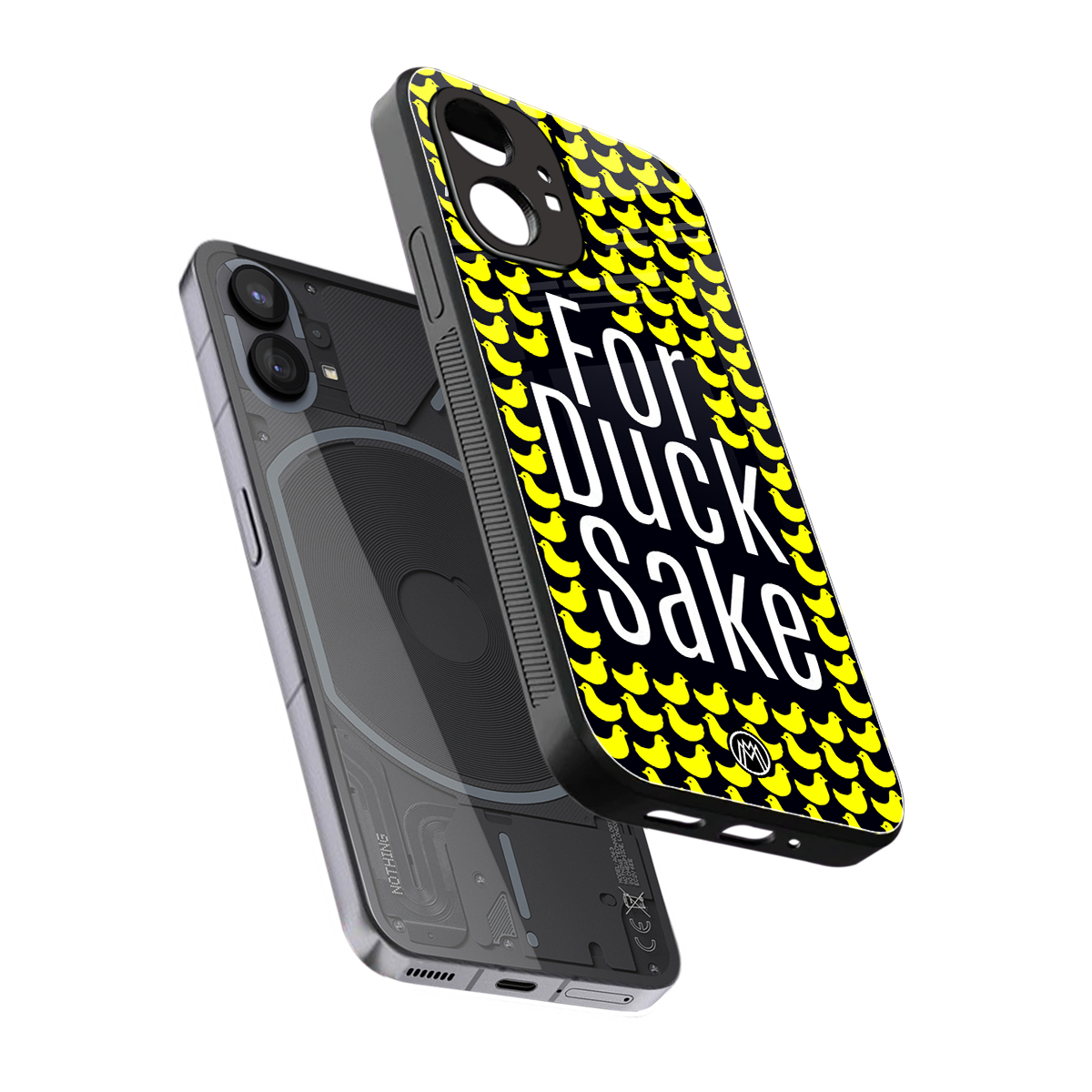 for duck sake back phone cover | glass case for nothing phone 1