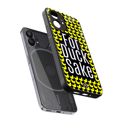 for duck sake back phone cover | glass case for nothing phone 1