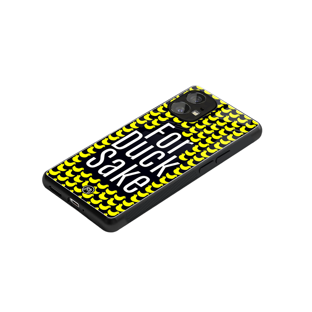 for duck sake back phone cover | glass case for nothing phone 1