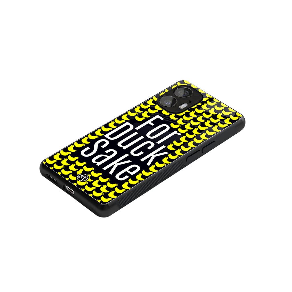 for duck sake back phone cover | glass case for nothing phone 2