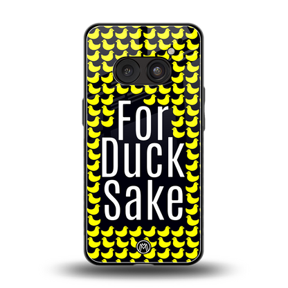 for duck sake back phone cover | glass case for nothing phone 2a