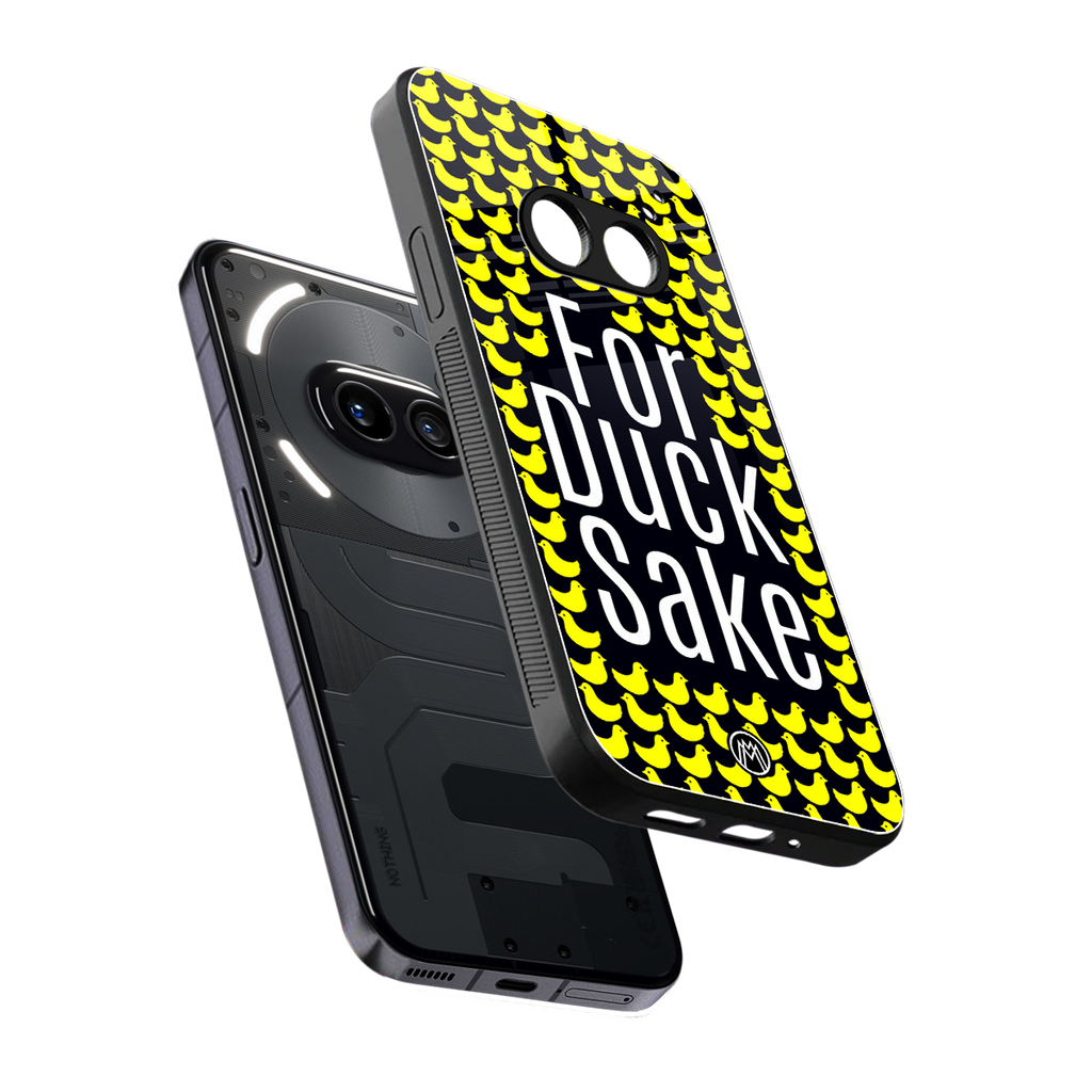 for duck sake back phone cover | glass case for nothing phone 2a