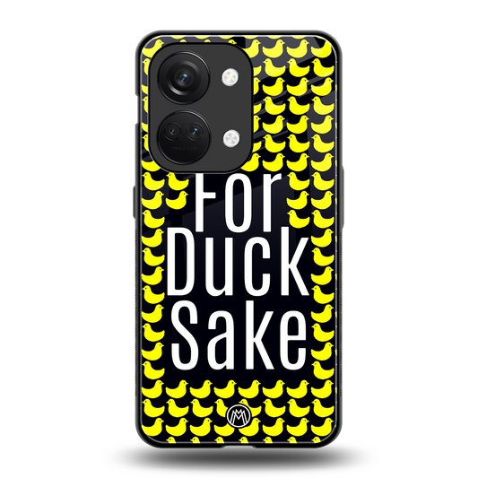 for duck sake back phone cover | glass case for oneplus nord 3