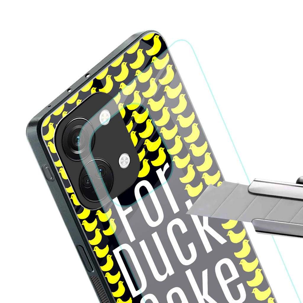 for duck sake back phone cover | glass case for oneplus nord 3