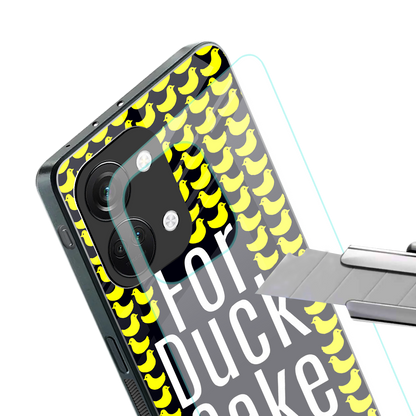 for duck sake back phone cover | glass case for oneplus nord 3