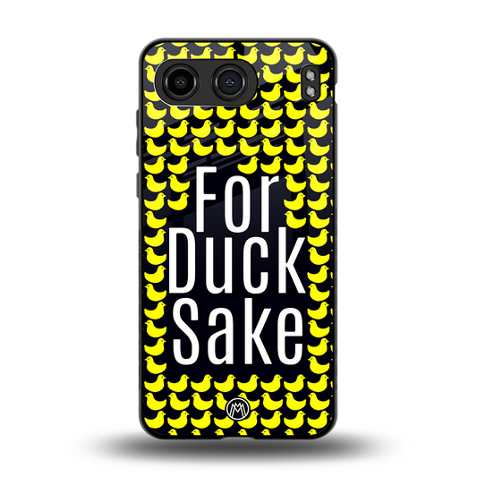 for duck sake back phone cover | glass case for oneplus nord 4