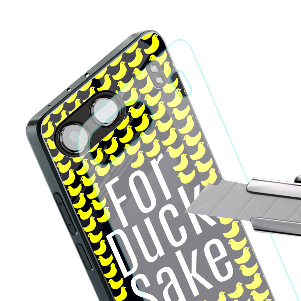 for duck sake back phone cover | glass case for oneplus nord 4