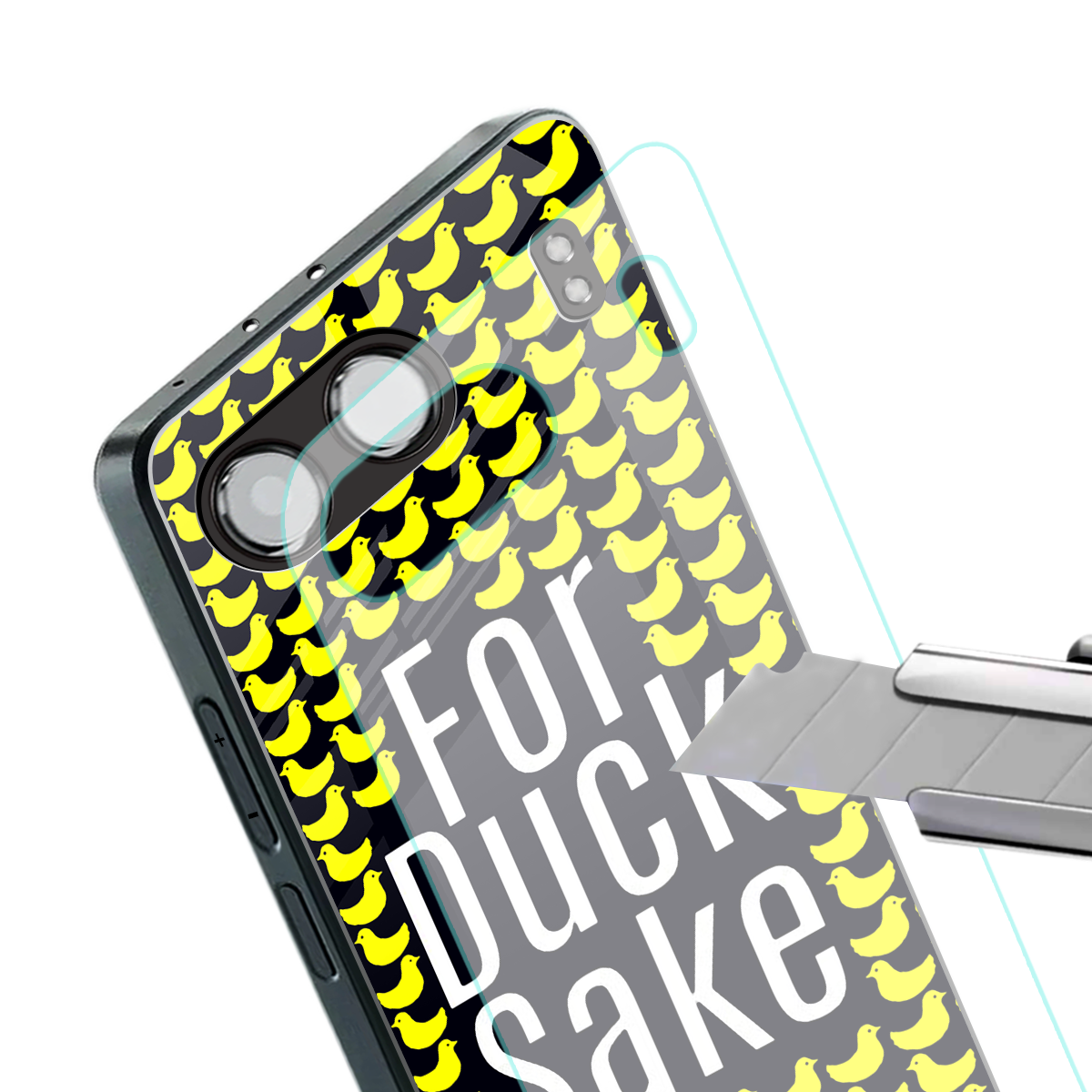 for duck sake back phone cover | glass case for oneplus nord 4