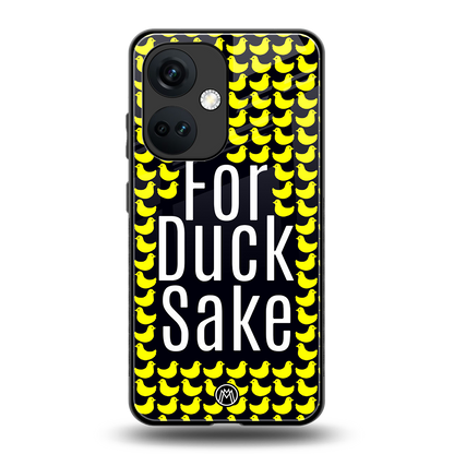 for duck sake back phone cover | glass case for oneplus nord ce 3