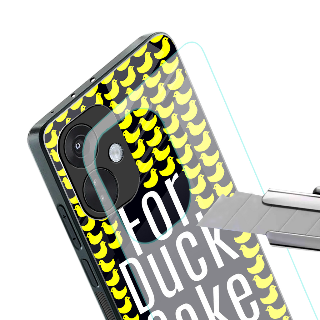 for duck sake back phone cover | glass case for oneplus nord ce 3