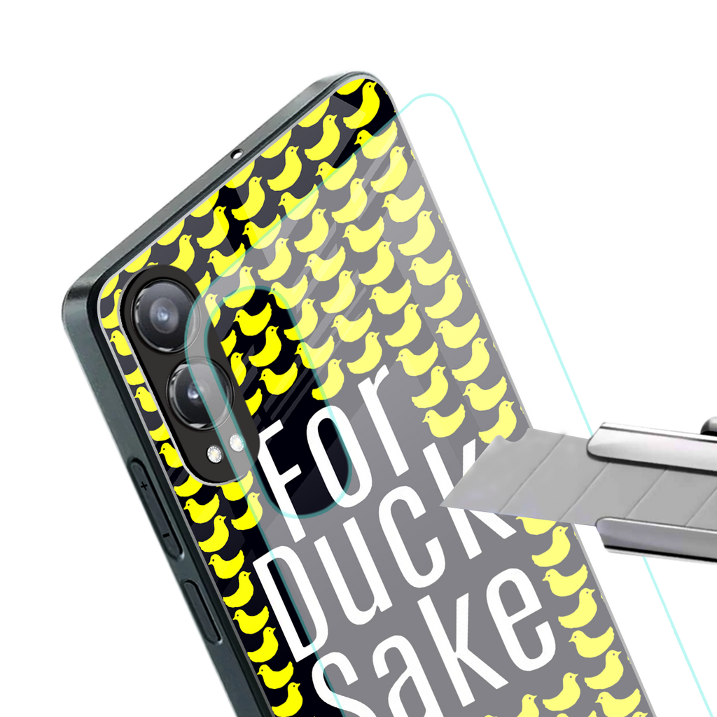 for duck sake back phone cover | glass case for oneplus nord ce 4 lite