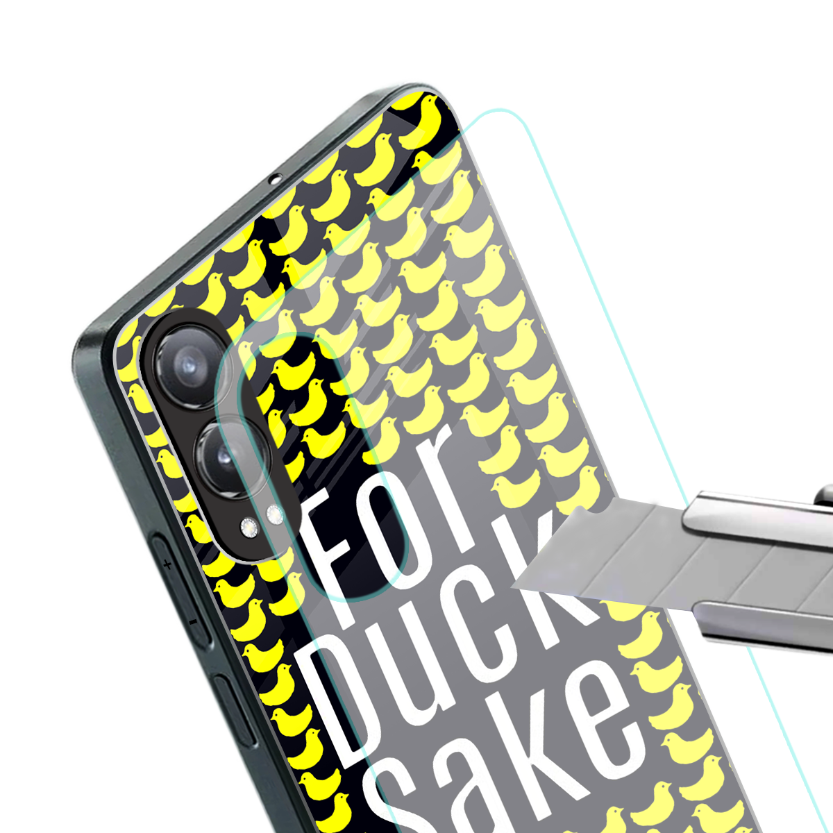 for duck sake back phone cover | glass case for oneplus nord ce 4 lite
