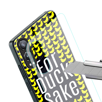 for duck sake back phone cover | glass case for oneplus nord ce 4 lite