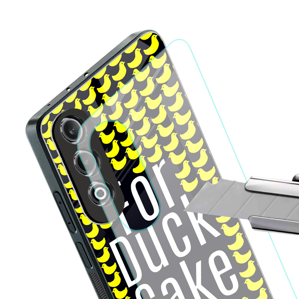 for duck sake back phone cover | glass case for oneplus nord ce 4