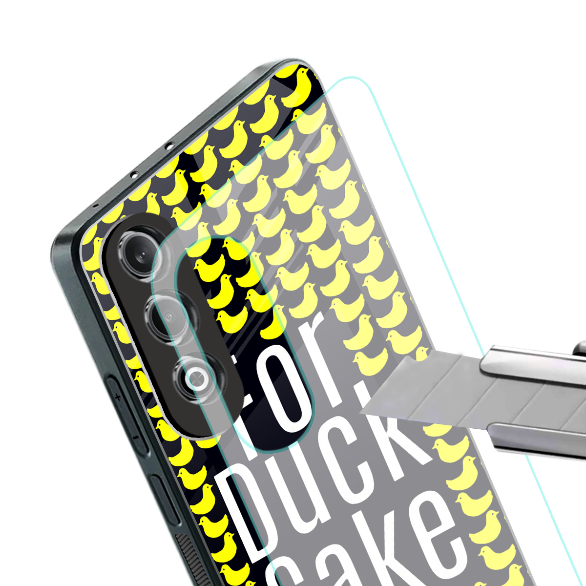 for duck sake back phone cover | glass case for oneplus nord ce 4