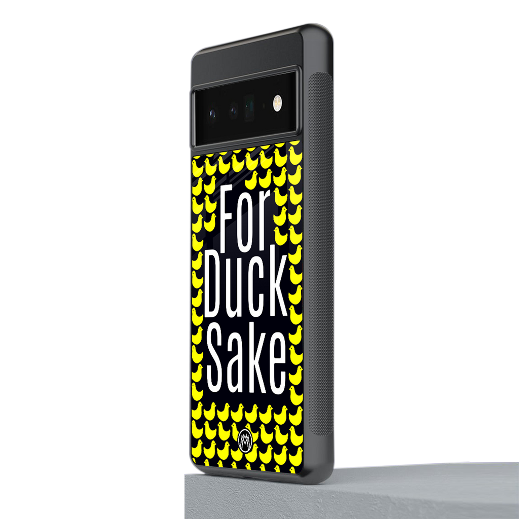 for duck sake back phone cover | glass case for google pixel 6 pro