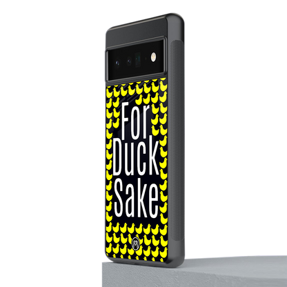 for duck sake back phone cover | glass case for google pixel 6 pro