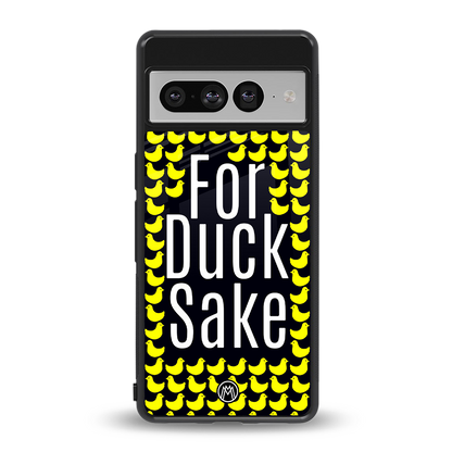 for duck sake back phone cover | glass case for google pixel 7 pro