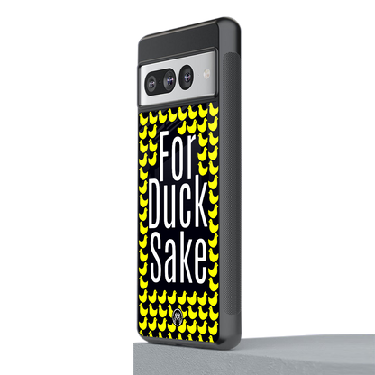 for duck sake back phone cover | glass case for google pixel 7 pro