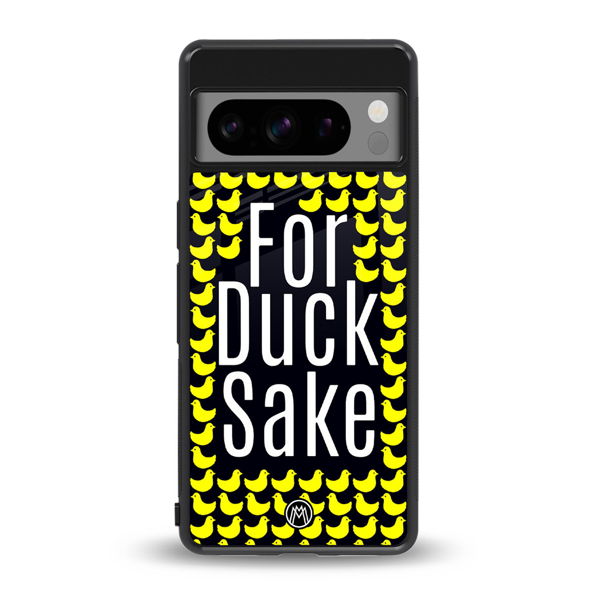 for duck sake back phone cover | glass case for google pixel 8 pro