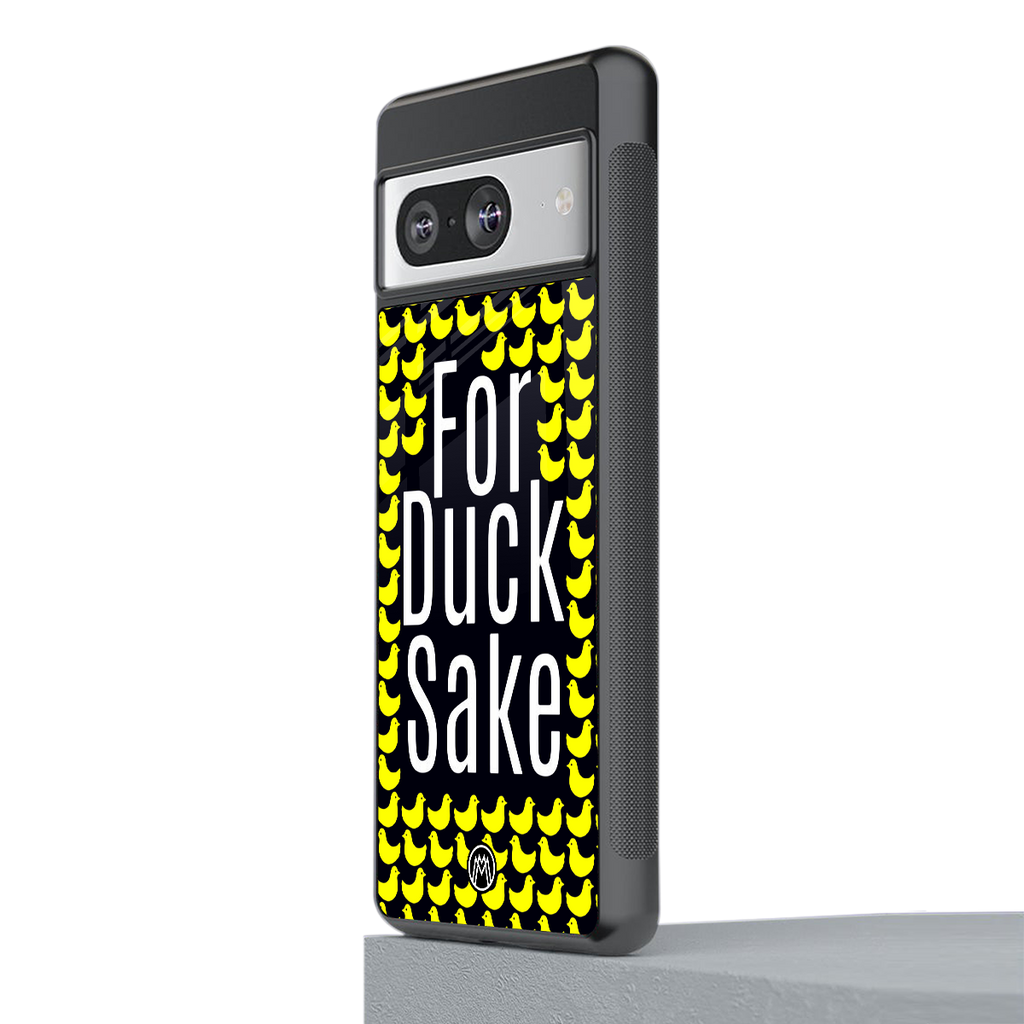 for duck sake back phone cover | glass case for Google Pixel 8