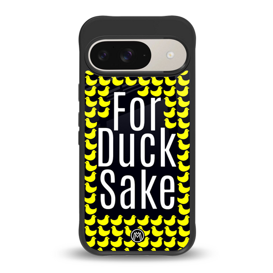 for duck sake back phone cover | glass case for google pixel 9