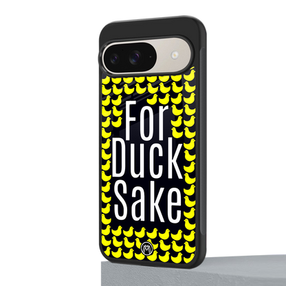for duck sake back phone cover | glass case for google pixel 9