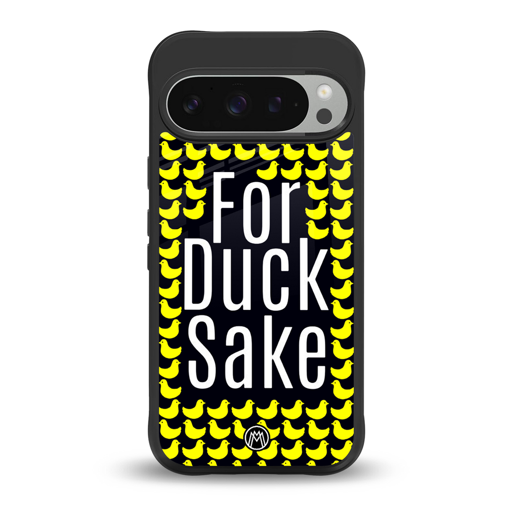 for duck sake back phone cover | glass case for google pixel 9 pro