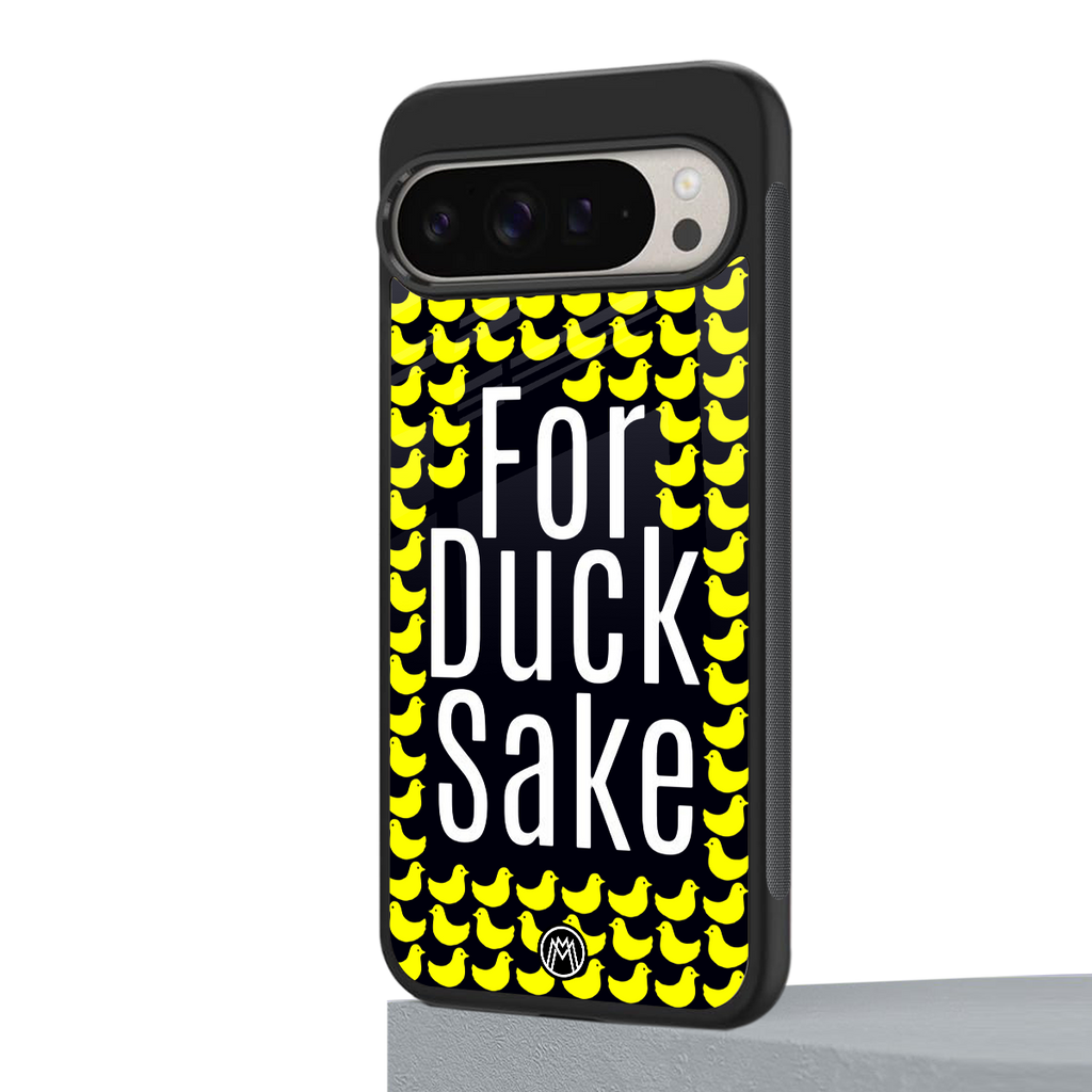 for duck sake back phone cover | glass case for google pixel 9 pro