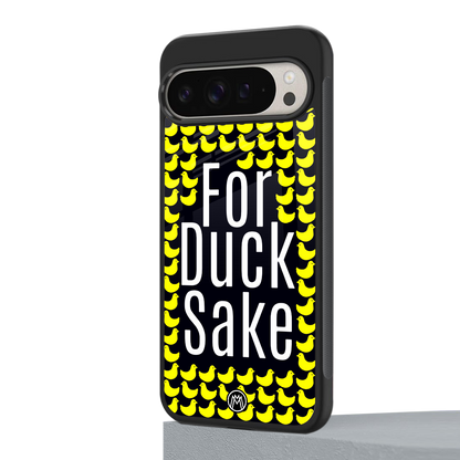 for duck sake back phone cover | glass case for google pixel 9 pro