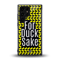 for duck sake back phone cover | glass case for samsung galaxy s23 ultra