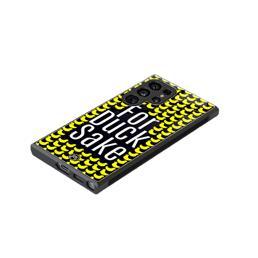 for duck sake back phone cover | glass case for samsung galaxy s23 ultra