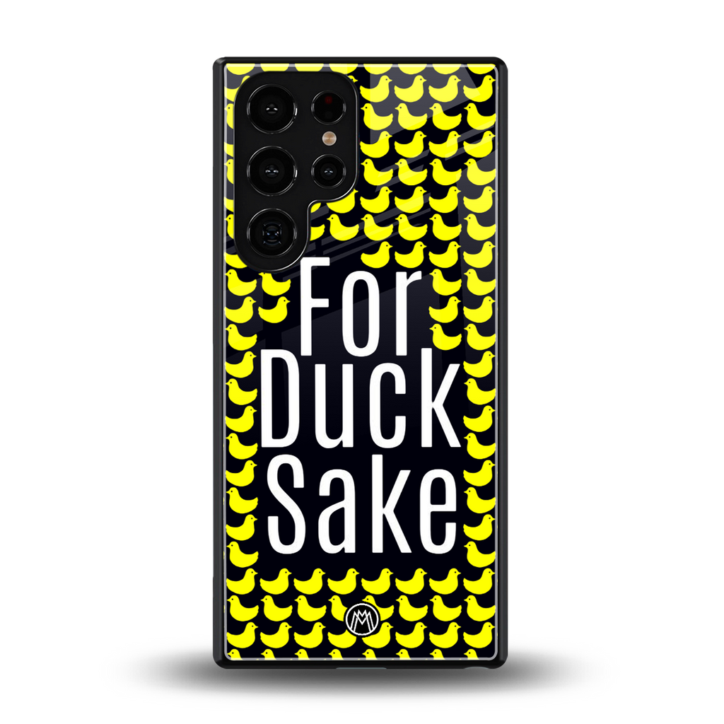 for duck sake back phone cover | glass case for samsung galaxy s25 ultra
