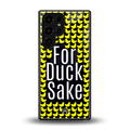 for duck sake back phone cover | glass case for samsung galaxy s25 ultra