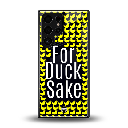 for duck sake back phone cover | glass case for samsung galaxy s25 ultra