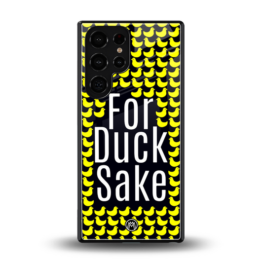for duck sake back phone cover | glass case for samsung galaxy s25 ultra