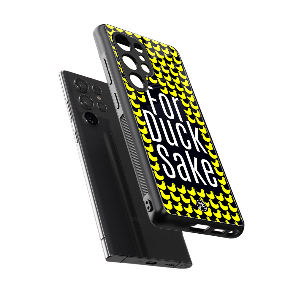 for duck sake back phone cover | glass case for samsung galaxy s25 ultra
