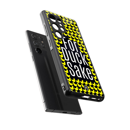 for duck sake back phone cover | glass case for samsung galaxy s25 ultra