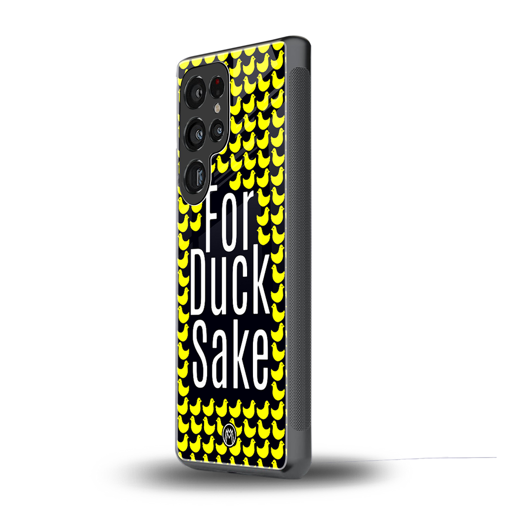 for duck sake back phone cover | glass case for samsung galaxy s25 ultra