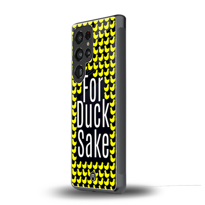 for duck sake back phone cover | glass case for samsung galaxy s25 ultra